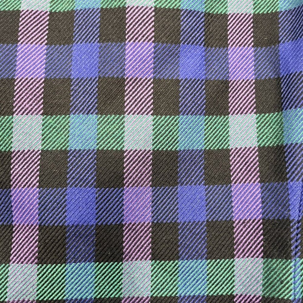 Vintage Fashion Attitudes Bright Plaid Polyester Blend Blazer Women 16 (Large) - Picture 2 of 15